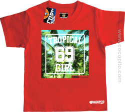 Tropical 69 Girl Cocopito - koszulka dziecięca czerwona
