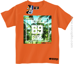 Tropical 69 Girl Cocopito - koszulka dziecięca pomarańczowa