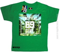 Tropical 69 Girl Cocopito - koszulka dziecięca zielona