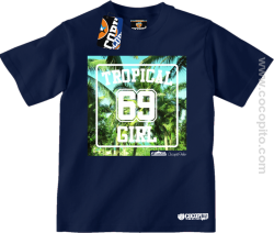 Tropical 69 Girl Cocopito - koszulka dziecięca granatowa