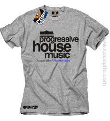 Progressive House MUSIC - Koszulka męska melanż 