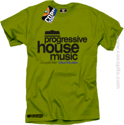 Progressive House MUSIC - Koszulka męska kiwi