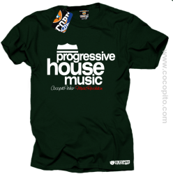 Progressive House MUSIC - Koszulka męska butelkowa 