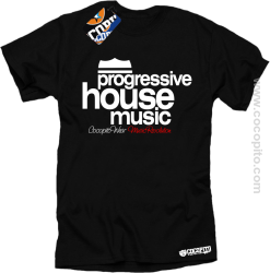 Progressive House MUSIC - Koszulka męska czarna 