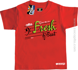 Give me a Fresh Beat - Koszulka dziecięca czerwona 