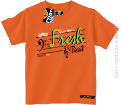 Give me a Fresh Beat - Koszulka dziecięca pomarańcz 
