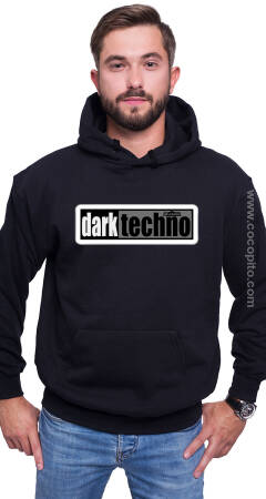 Dark Techno - bluza z kapturem męska