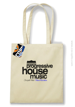Progressive House MUSIC - Torba EKO beżowa 
