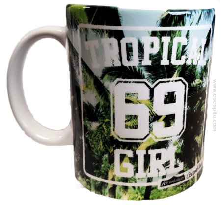 Tropical Girl 69 Full Print- Kubek ceramiczny 