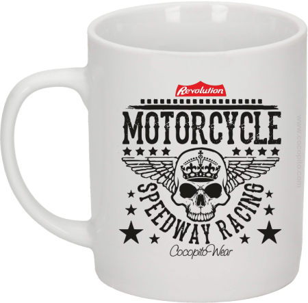 Motorcycle Crown Skull Speedway - Kubek ceramiczny 
