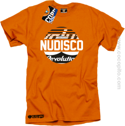 NU Disco Revolution Kula - Koszulka męska pomarańcz 