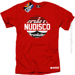 NU Disco Revolution Kula - Koszulka męska czerwona 