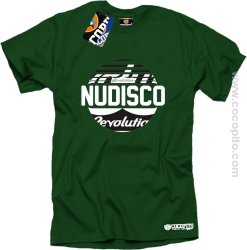 NU Disco Revolution Kula - Koszulka męska zielona 
