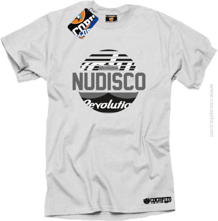 NU Disco Revolution Kula - Koszulka męska biała 