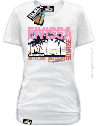 EIVISSA SUNRISE Ibiza Calling - koszulka damska