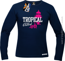 Tropical Chillout Style - Longsleeve męski granat