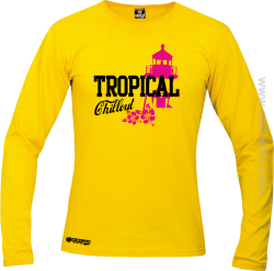 Tropical Chillout Style - Longsleeve męski żółty 