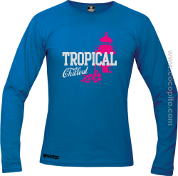 Tropical Chillout Style - Longsleeve męski niebieski