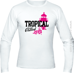 Tropical Chillout Style - Longsleeve męski biały 