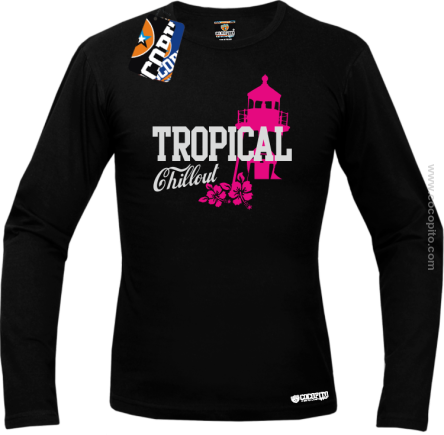 Tropical Chillout Style - Longsleeve męski czarny 