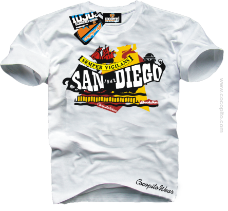 San Diego California - koszulka męska