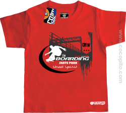 The Boarding Skate Park Street Spirit Cocopito - koszulka dziecięca czerwona