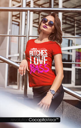 Bitches Love Bass - koszulka damska