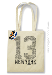 New York NY Number 13 Street - torba eko beżowa