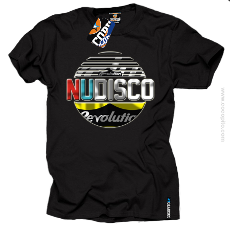 NuDisco - koszulka męska z nadrukiem