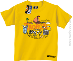 Tropical Hot Summer Fun in the Sun Cocopito - koszulka dziecięca żółta
