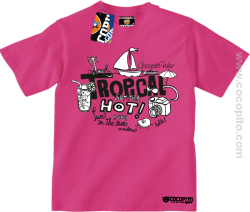 Tropical Hot Summer Fun in the Sun Cocopito - koszulka dziecięca różowa