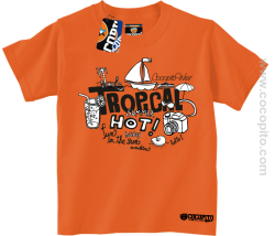 Tropical Hot Summer Fun in the Sun Cocopito - koszulka dziecięca pomarańczowa