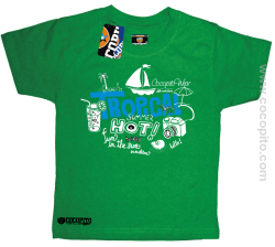 Tropical Hot Summer Fun in the Sun Cocopito - koszulka dziecięca zielona