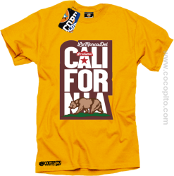 California Bear Symbol - Koszulka męska żółta 