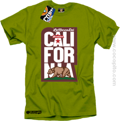 California Bear Symbol - Koszulka męska kiwi