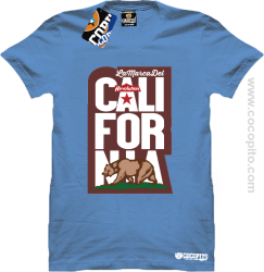 California Bear Symbol - Koszulka męska błękit 