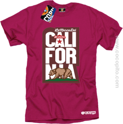 California Bear Symbol - Koszulka męska fuchsia 