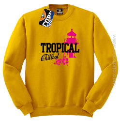 Tropical Chillout Style - Bluza męska standard bez kaptura żółta 