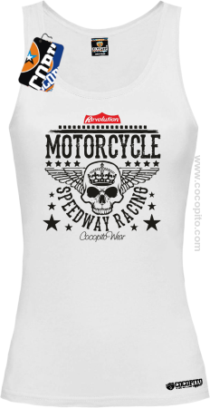 Motorcycle Crown Skull Speedway - Top damski 