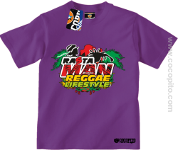 RastaMan Reggae Lifestyle Cocopito - koszulka dziecięca fioletowa
