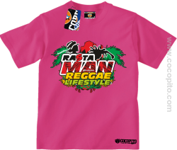 RastaMan Reggae Lifestyle Cocopito - koszulka dziecięca różowa