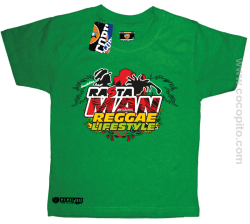 RastaMan Reggae Lifestyle Cocopito - koszulka dziecięca zielona