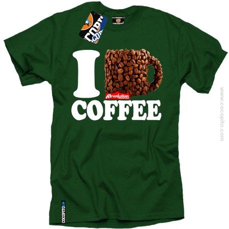 I Love Coffee - koszulka męska