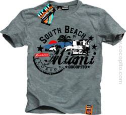 Miami South Beach Florida COCOPITO Wear - Koszulki Męskie MELANGE