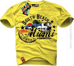 Miami South Beach Florida COCOPITO Wear - Koszulki Męskie YELLOW