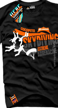 Skydiving extreme adrenaline Cocopito - Koszulka męska