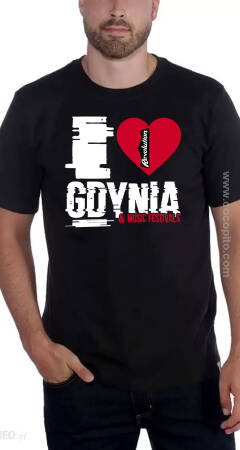 I love Gdynia & Music Festivals - koszulka męska
