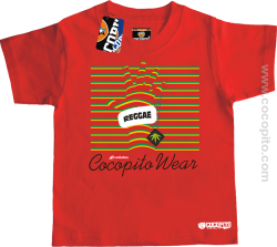 Reggae Hand Cocopito - koszulka dziecięca czerwona