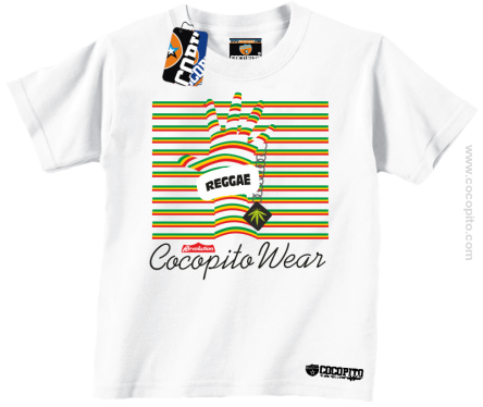 Reggae Hand Cocopito - koszulka dziecięca biała