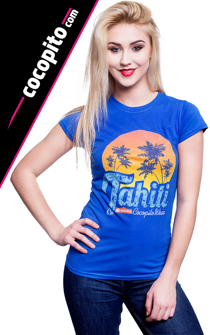 TAHITI Martyna Blat Model Cocopito Wear koszulki damskie